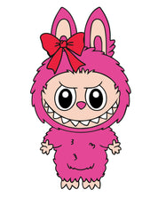 Labubu Pink Punch | Strijktransfer