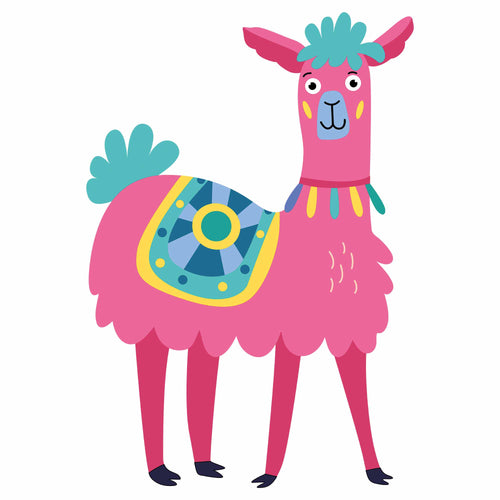 Lama 4 - Funny Lama | Strijktransfer