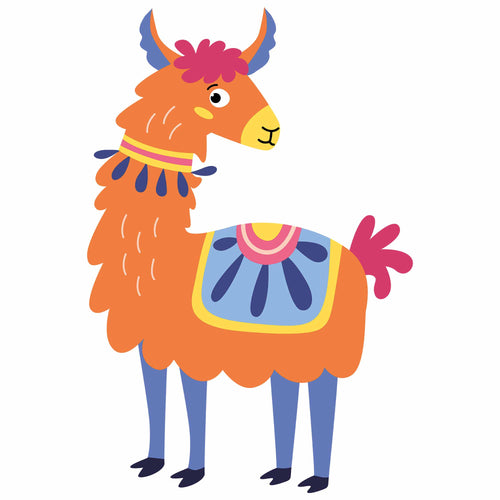 Lama 6 - Funny Lama | Strijktransfer