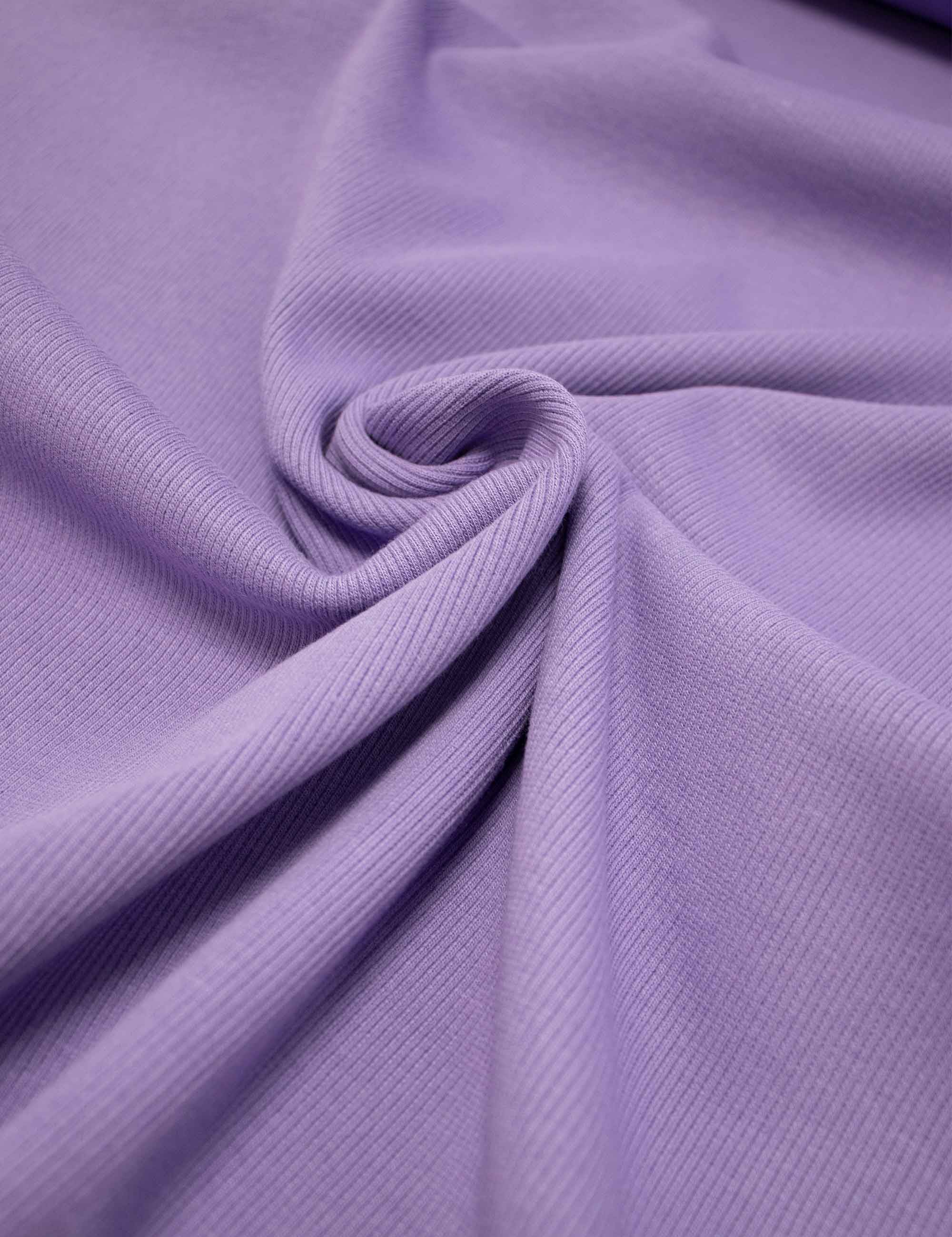 Lavender Purple | 125cm breed | 2x1 Rib boordstof