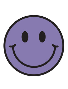 Lavender Purple Smiley – Strijktransfers