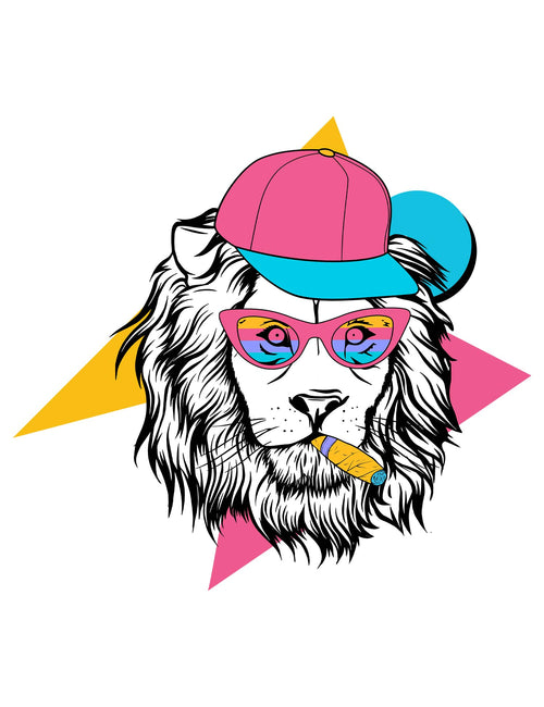 Leeuw - 90's Animals | Strijktransfers