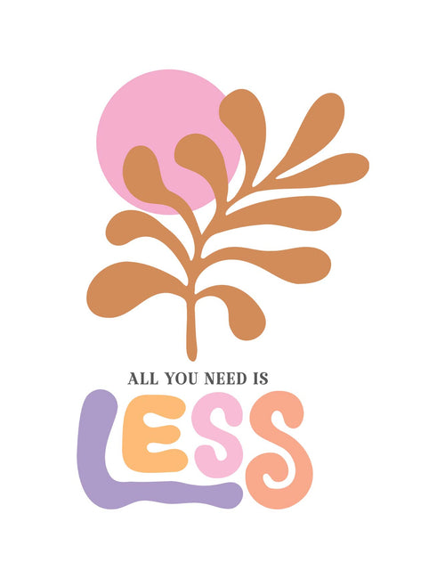 Less - Flower | Strijktransfer