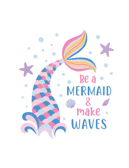 Be a Mermaid & Make Waves - Ocean Dreamers – Strijktransfer