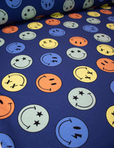 Mixed Moods Nashorn Blau | French Terry | 170 cm breit