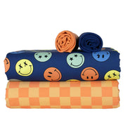 100cm Mixed Moods Blue French Terry