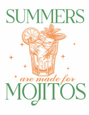 Mojitos - Summer Cocktails Kleding Transfers