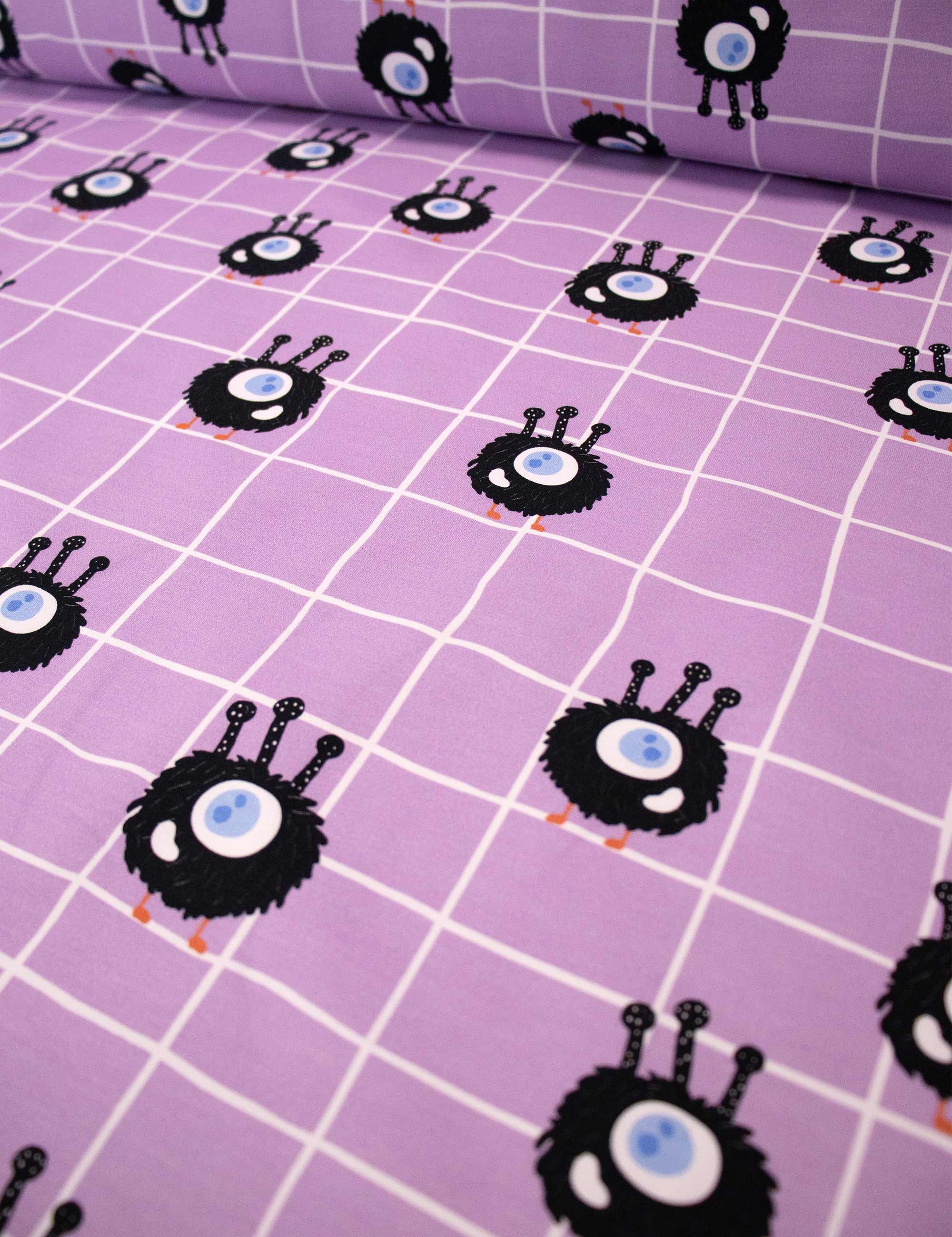 Monster Friends Lilalicious | French Terry | 170 cm breed