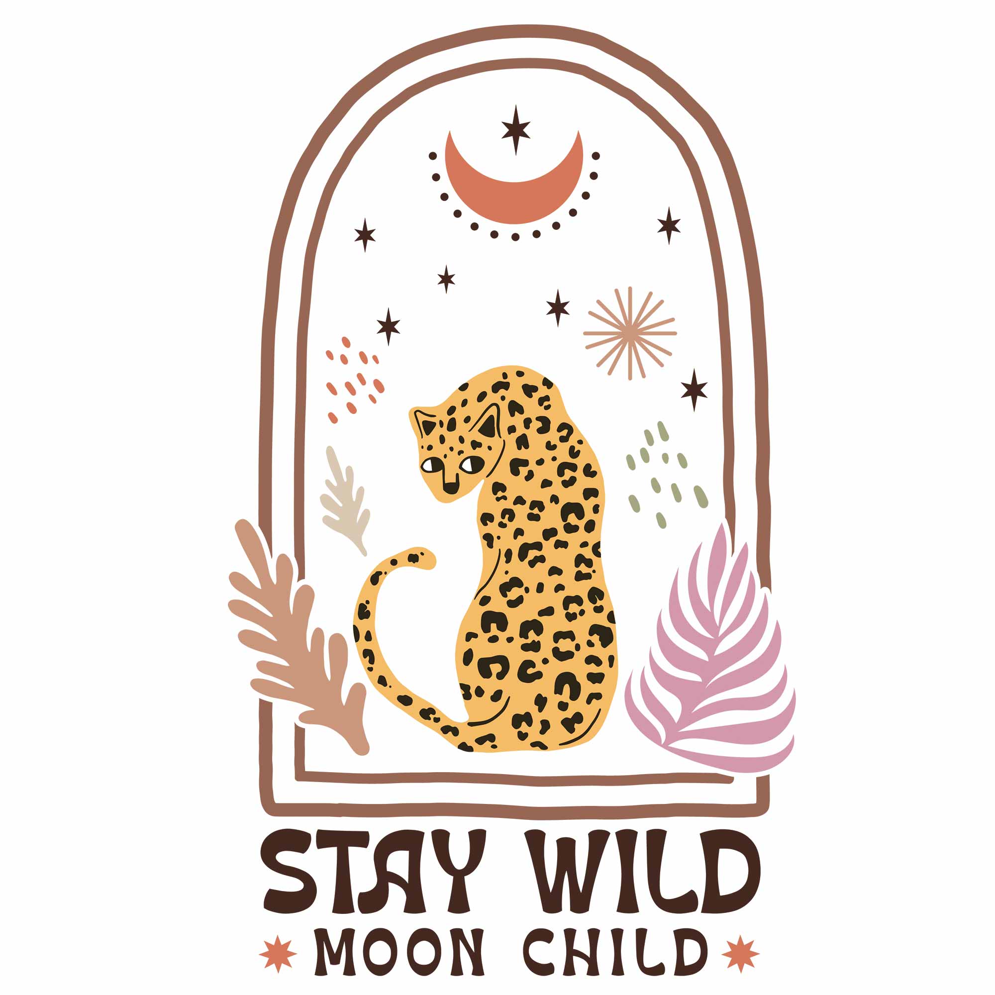 Moon Child - Boho Fall Kleding Transfer