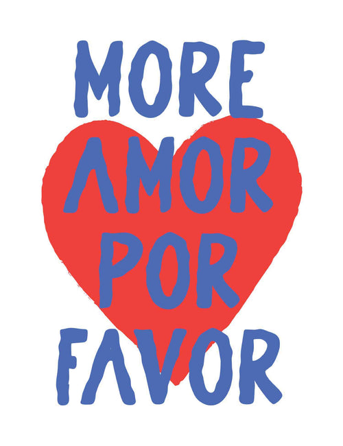 More Amore Por Favor - Handgezeichnet | Bügelbilder