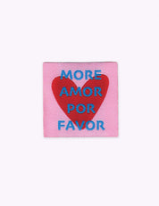More Amor Por Favor | Geweven naailabel