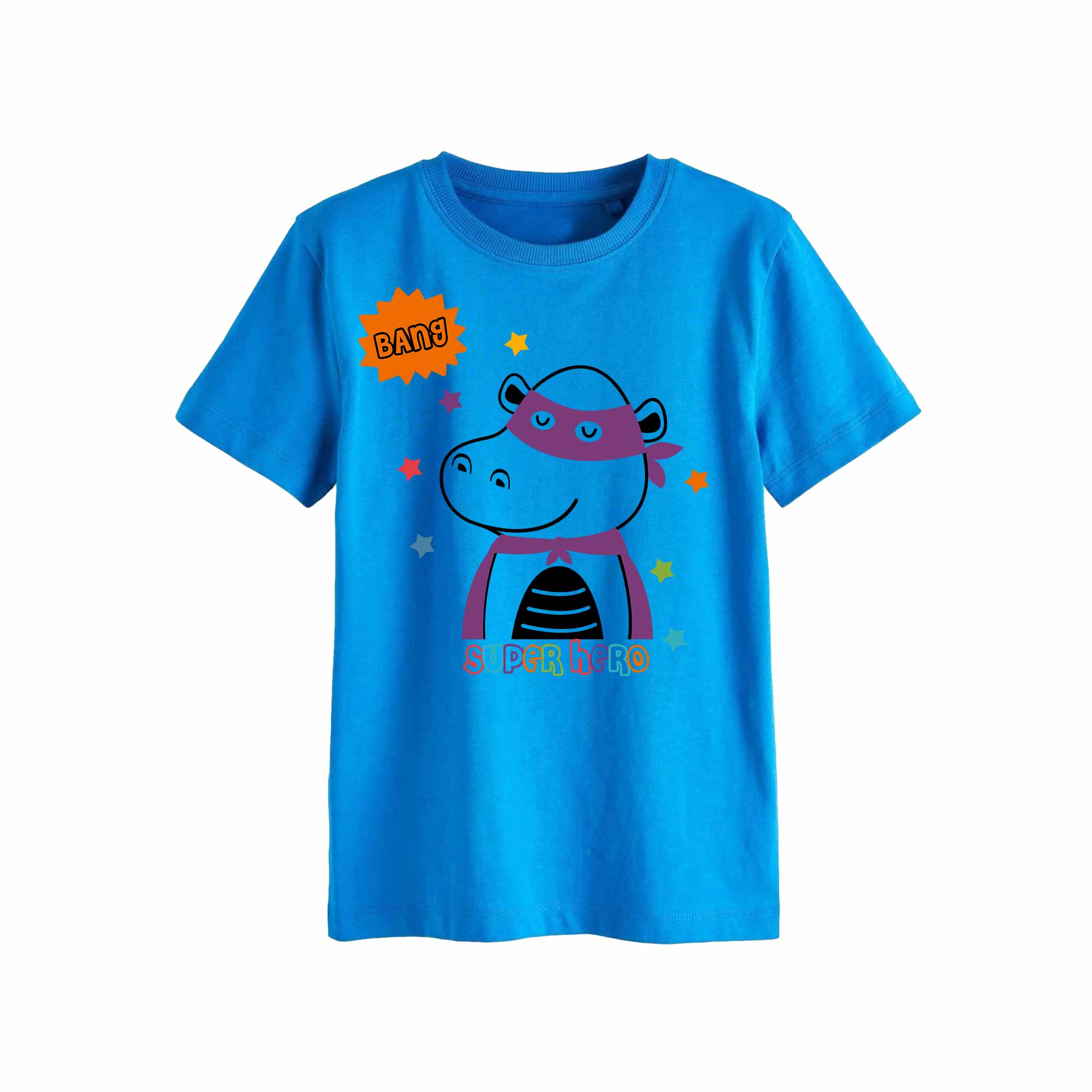 Nijlpaard -  Super Hero Kleding Transfer