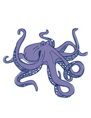 Inky Octopus - Spring Tides | Kleding Transfers