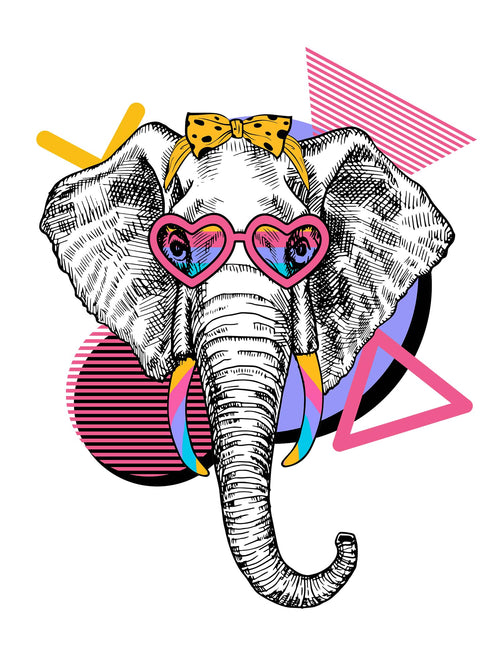 Olifant - 90's Animals | Strijktransfers