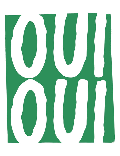 OUI OUI – Handgezeichnet | Bügelbild