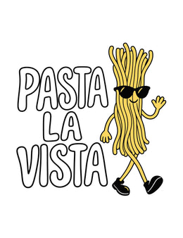 Pasta La Vista DTF-strijktransfer uit Snack Attack