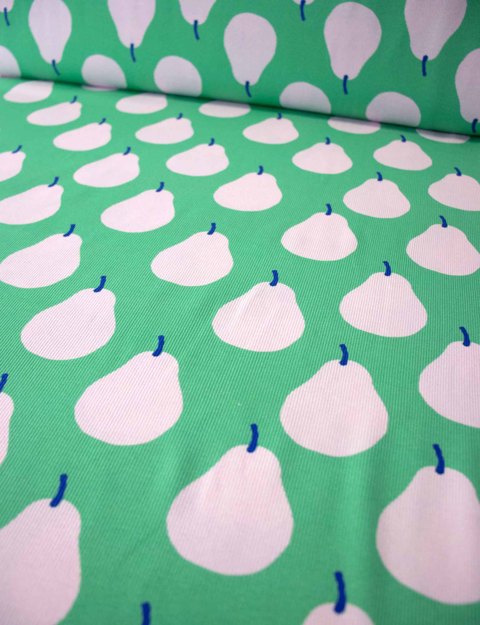 Birnenparade | Rippstrick | 125 cm breit