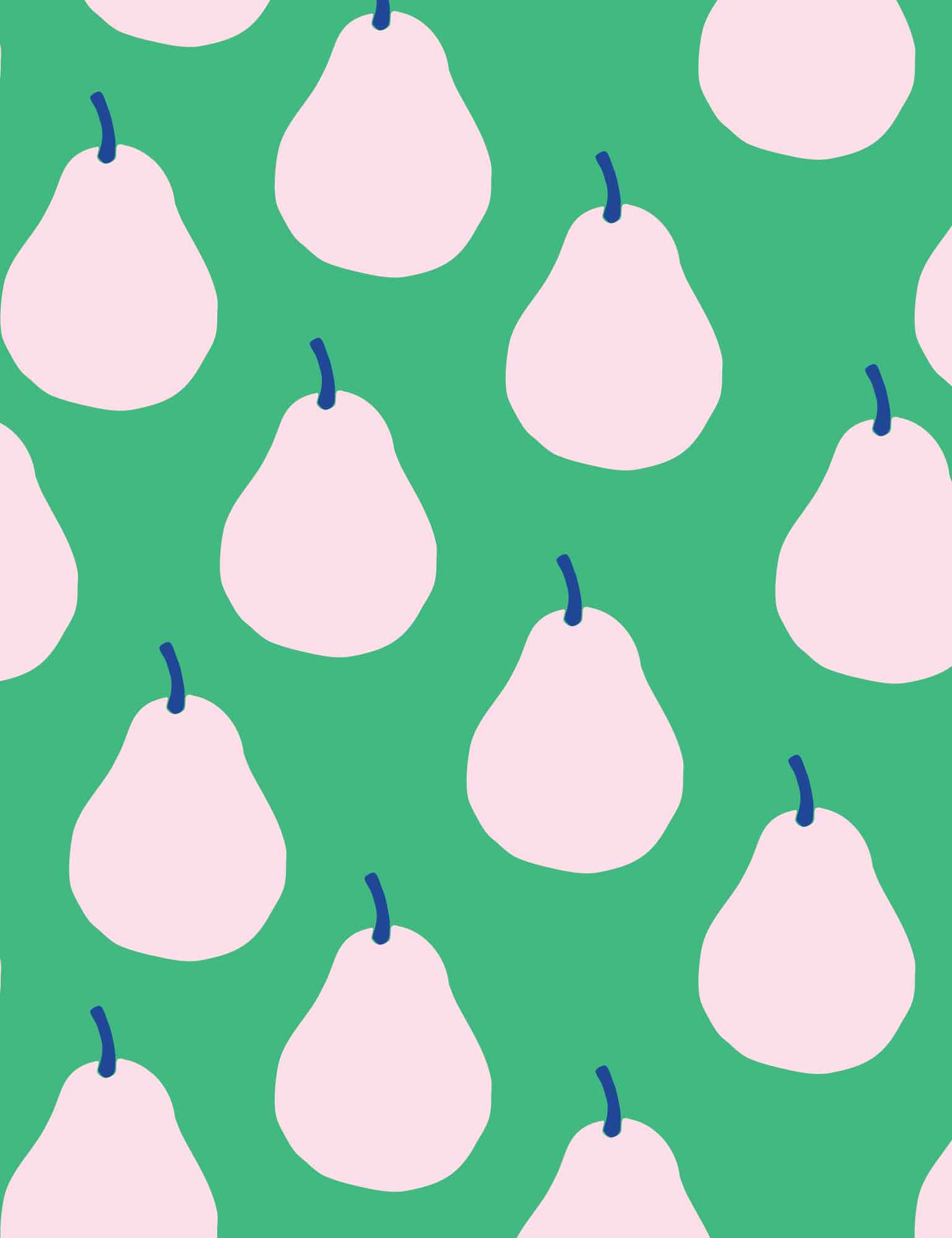 Pear Parade | Rib tricot | 125cm breed