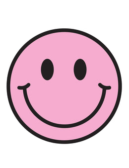 Pink Pearl Smiley – Strijktransfers