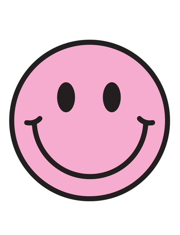 Pink Pearl Smiley – Strijktransfers