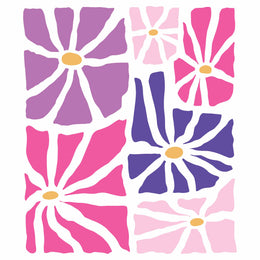 Flowers Roze – Strijktransfer