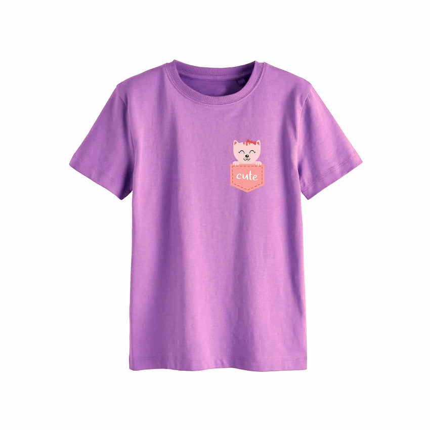 Poes - Pocket Fun – Strijktransfer – op een T-shirt
