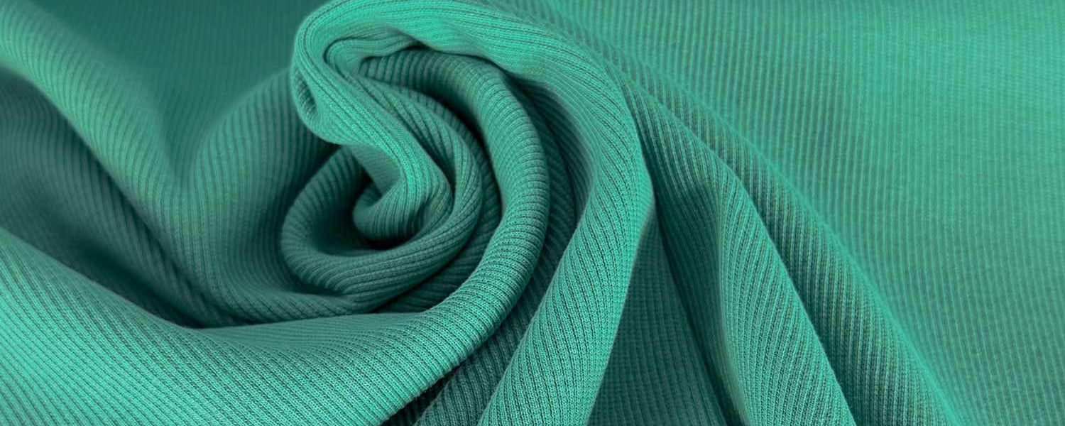 Power Green – 2x1 Rib Boordstof – 125 cm breed