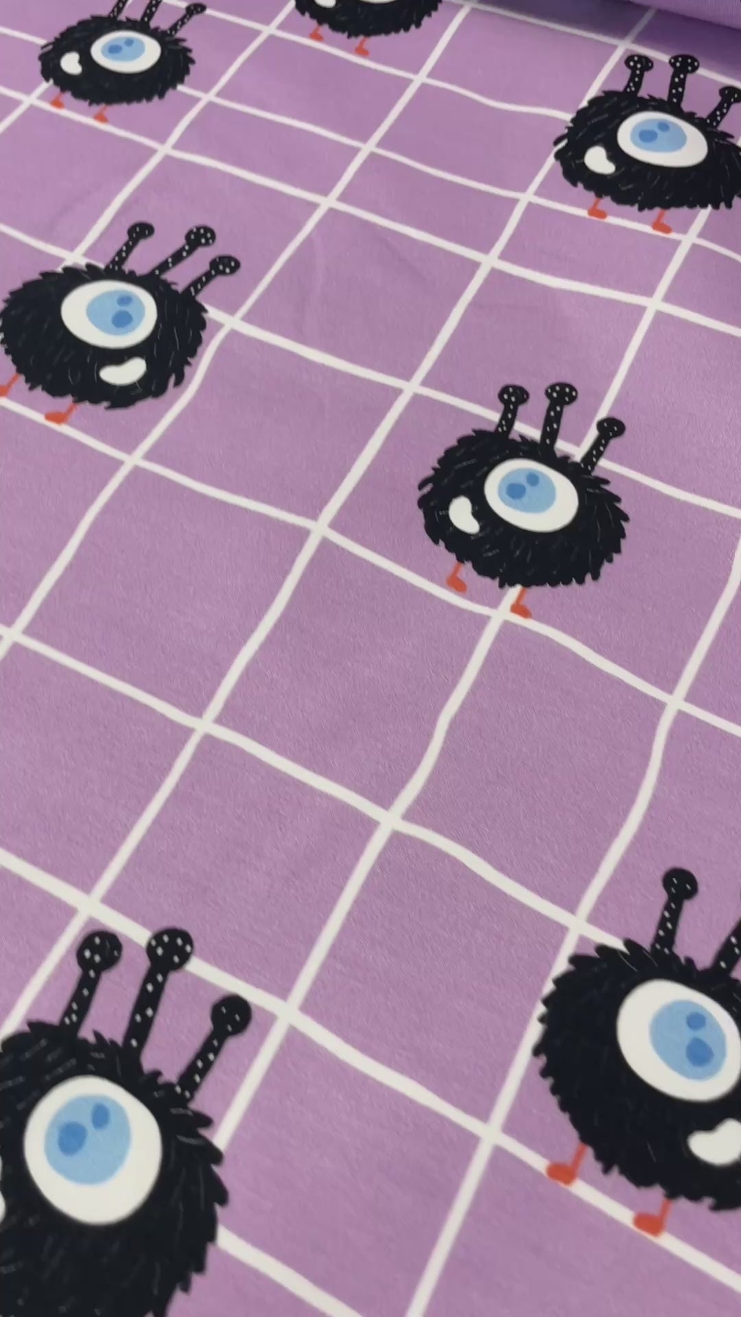 Monster Friends Lilalicious | French Terry | 170 cm breed