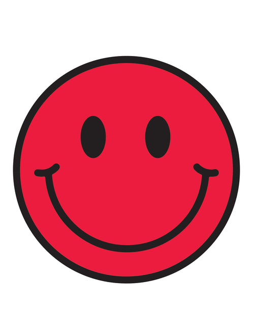 Rebel Red Smiley | Bügelbilder