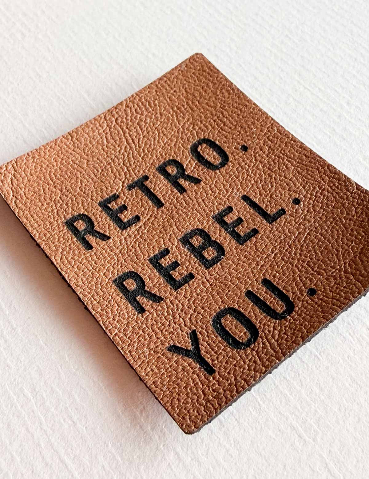 Retro. Rebel. You. | Kunstleren label