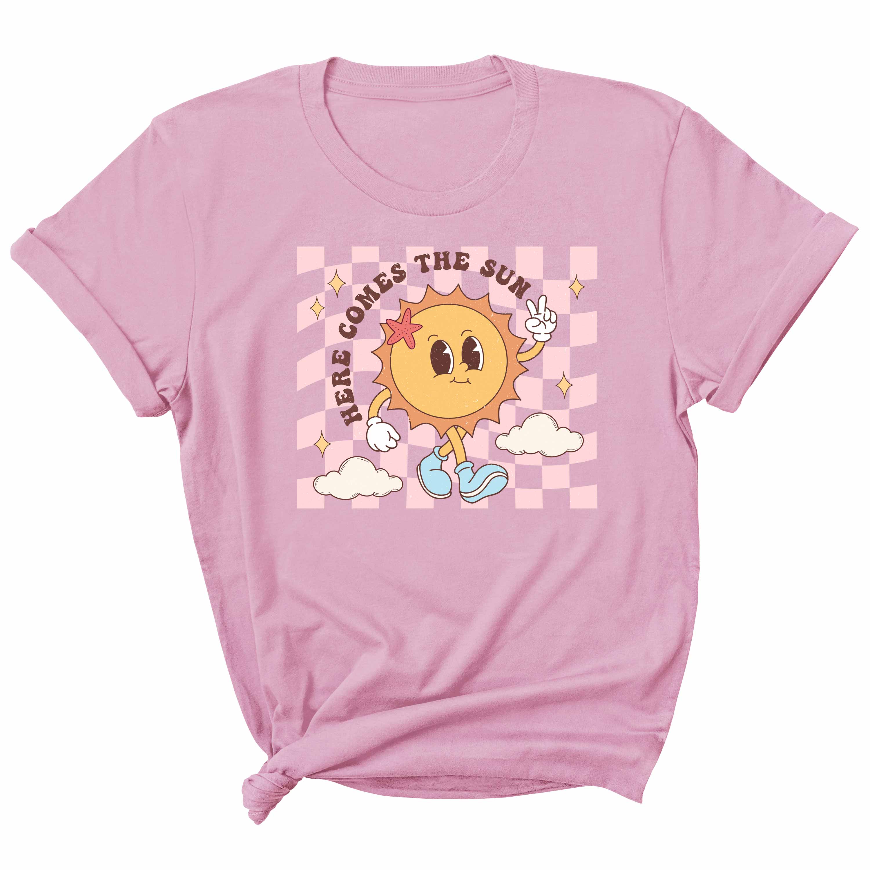 Here comes the sun - Retro Summer Kleding Transfer