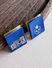 Rock Blue | Geweven naailabel