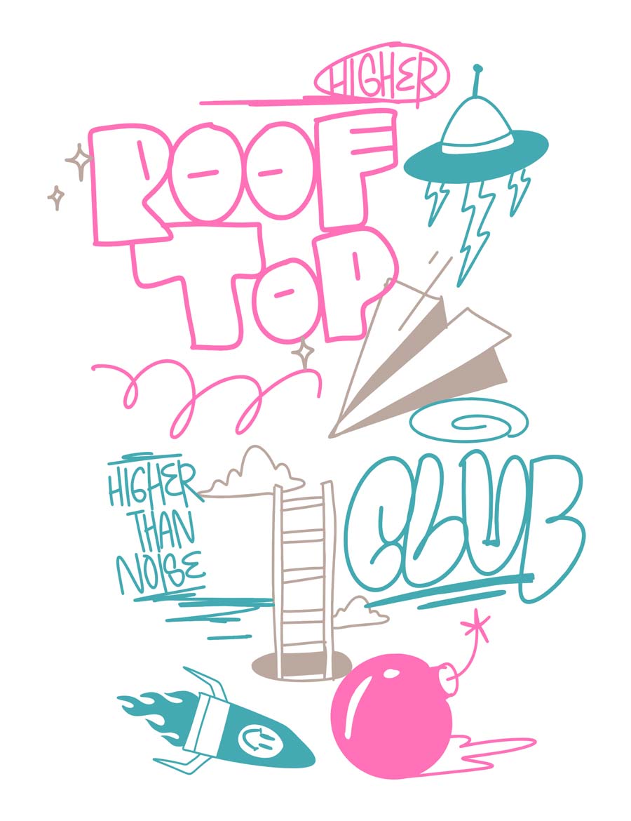 Rooftop L - Urban Noise | Strijktransfer