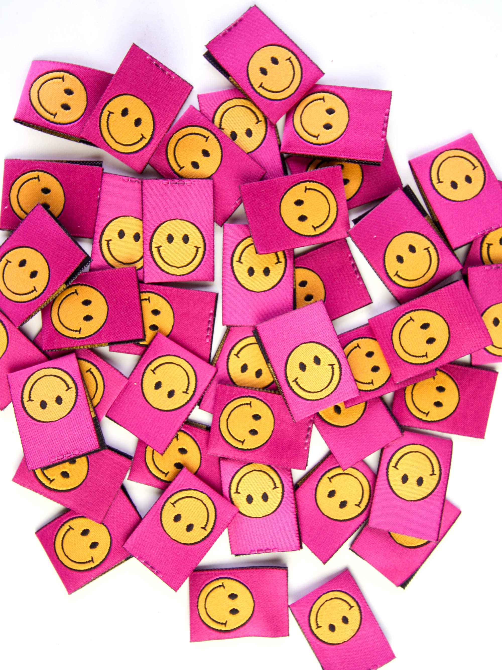 6x Smileys Pink Label