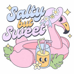 Salty But Sweet - Pink Summer – Strijktransfer