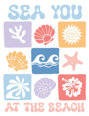 Sea You At The Beach - Salt & Sun Club | Strijktransfer