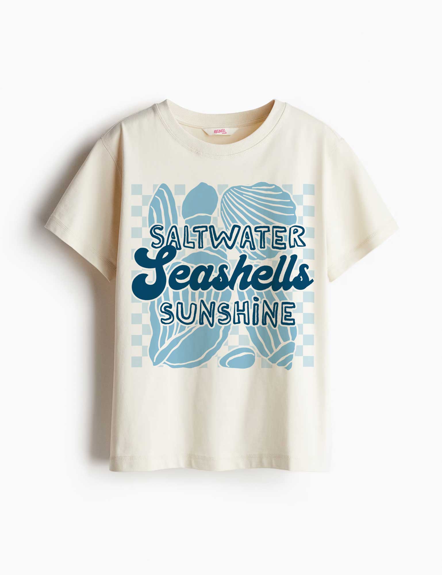 Saltwater Seashells Sunshine - Saltwater Stories | Strijktransfer