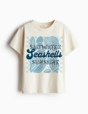 Saltwater Seashells Sunshine - Saltwater Stories | Strijktransfer