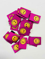 6x Smileys Pink Label