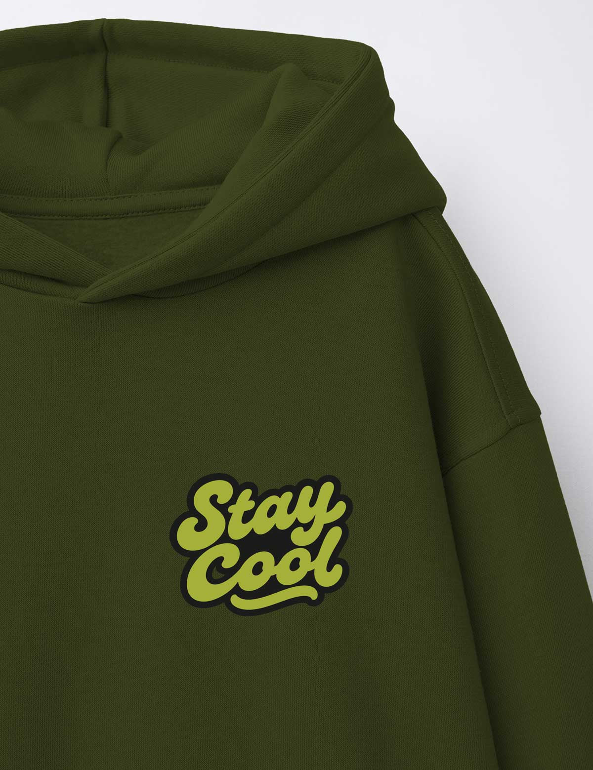 Stay Cool – Good Mood Club – strijktransfer – op een trui