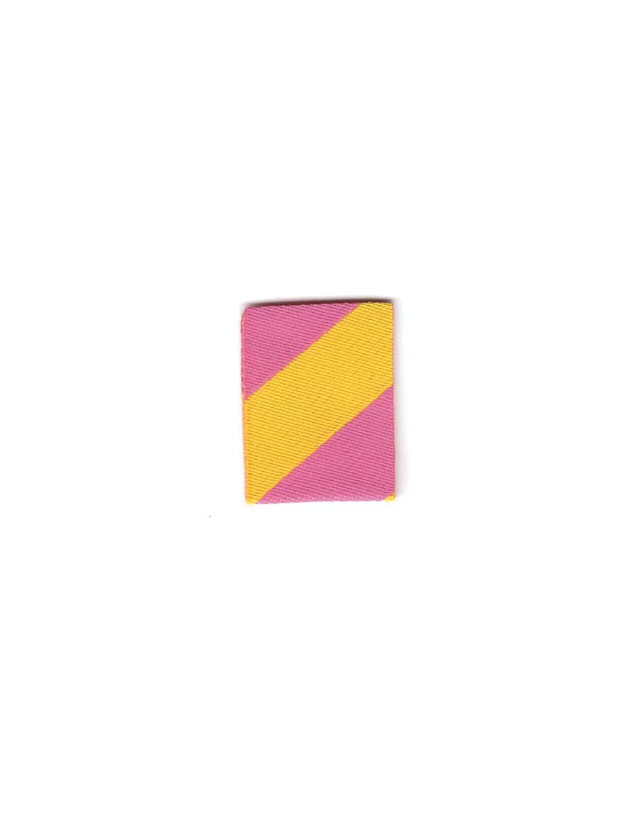 Color Pop - Roze & Geel – Geweven naailabel