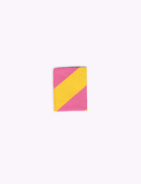 Color Pop - Roze & Geel | Étiquette tissée à coudre
