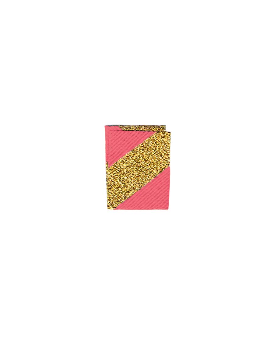 Color Pop - Roze & Goud – Geweven naailabel