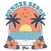 Summer Beach Club - Blue Summer Kleding Transfer