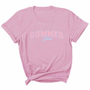 Sommerstimmung - Pinker Sommerkleidungstransfer