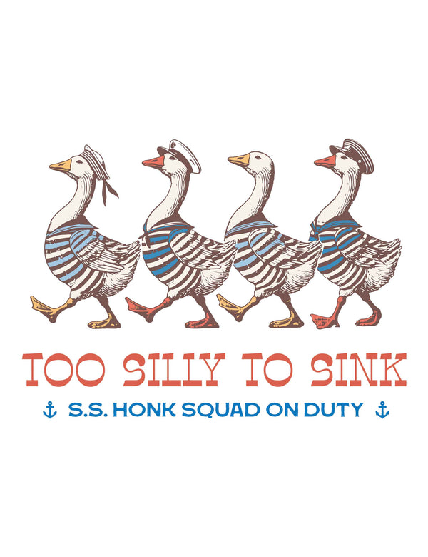 Too Silly To Sink – Summer Goose Club – Strijktransfer