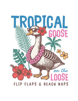 Tropical Goose – Summer Goose Club – Strijktransfer