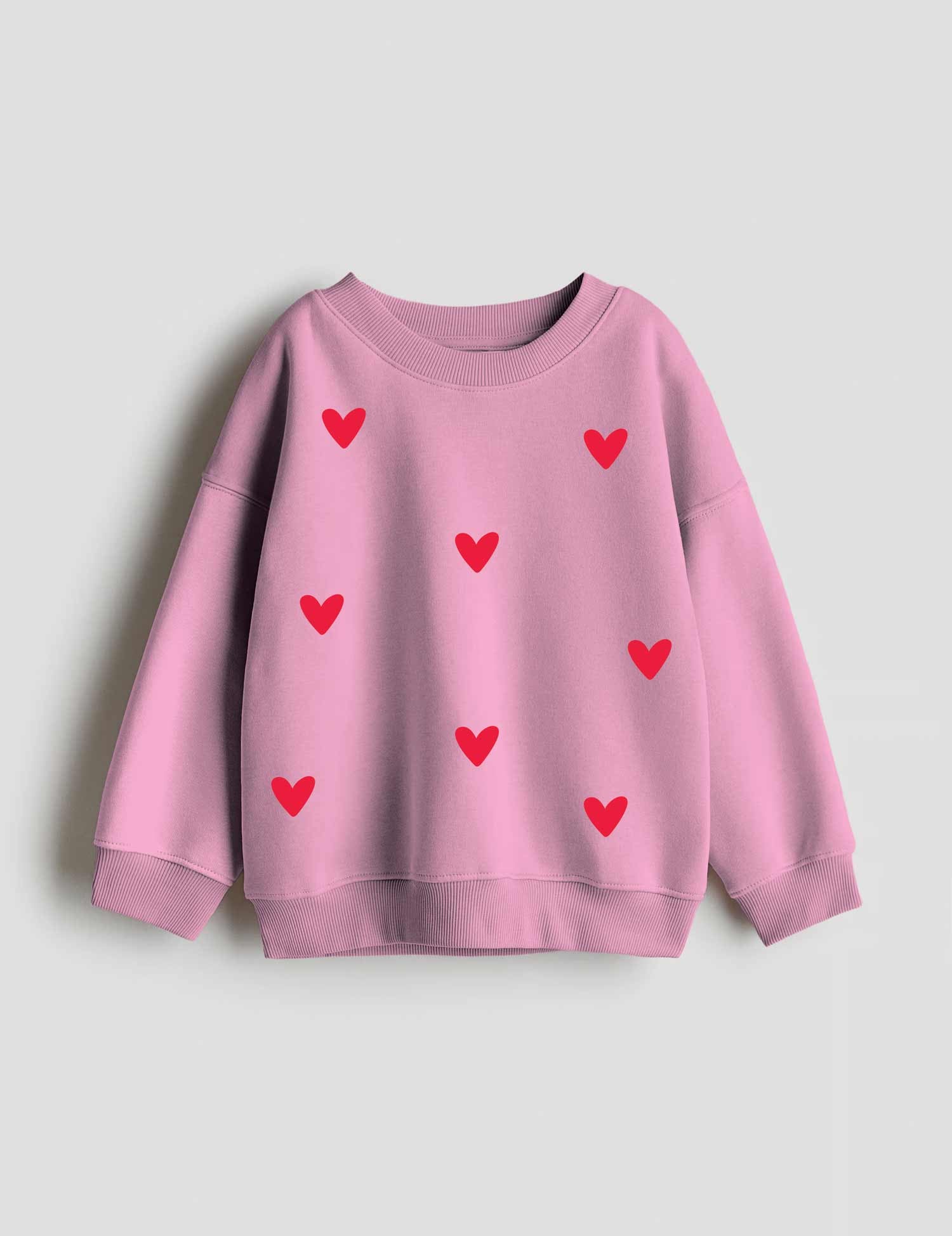 Hearts Red | All-over transfervel