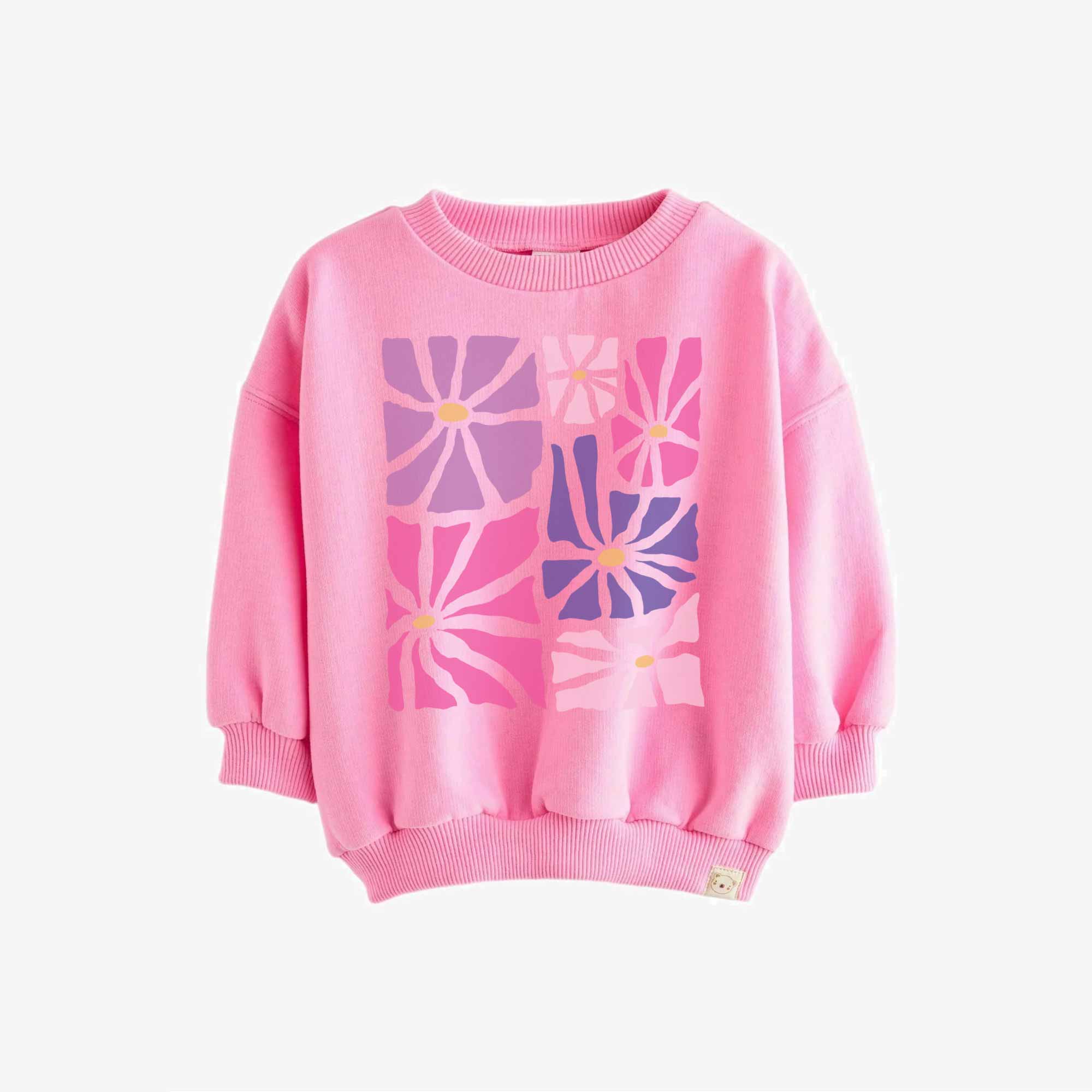 Flowers Roze - Boho Fall Kleding Transfer