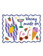 Vacay Mode - Juicy Summer Club | Strijktransfer